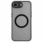 For iPhone 16e Hawkeye Skin Feel MagSafe Phone Case(Black) - 1