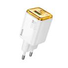 hoco N52 Monsoon Dual Port PD20W Type-C, QC3.0 USB Charger, EU Plug(White) - 2