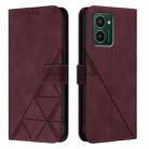 For HMD Pulse Pro Crossbody 3D Embossed Flip Leather Phone Case(Wine Red) - 2