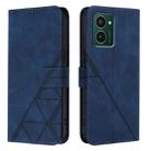 For HMD Pulse Pro Crossbody 3D Embossed Flip Leather Phone Case(Blue) - 2