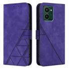 For HMD Pulse Pro Crossbody 3D Embossed Flip Leather Phone Case(Purple) - 2