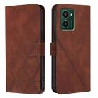 For HMD Pulse Pro Crossbody 3D Embossed Flip Leather Phone Case(Brown) - 2