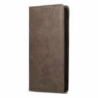 For iPhone 16 Pro Max Business Solid Color Magnetic RFID Leather Phone Case(Brown) - 3