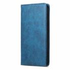 For iPhone 16 Pro Business Solid Color Magnetic RFID Leather Phone Case(Blue) - 3