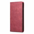 For iPhone 16 Plus Business Solid Color Magnetic RFID Leather Phone Case(Red) - 3