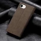 For iPhone SE 2024 Business Solid Color Magnetic RFID Leather Phone Case(Brown) - 2