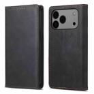 For iPhone 17 Pro Max Business Solid Color Magnetic RFID Leather Phone Case(Black) - 1