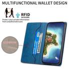 For iPhone 17 Pro Max Business Solid Color Magnetic RFID Leather Phone Case(Blue) - 3