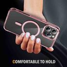 For iPhone 16 Pro Max Airbag Magsafe PC Hybrid TPU Phone Case(Clear Pink) - 3