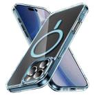 For iPhone 16 Pro Max Airbag Magsafe PC Hybrid TPU Phone Case(Clear Blue) - 1