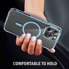 For iPhone 16 Pro Max Airbag Magsafe PC Hybrid TPU Phone Case(Clear Blue) - 3