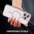 For iPhone 15 Pro Max Airbag Magsafe PC Hybrid TPU Phone Case(Clear Pink) - 3