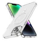 For iPhone 14 Plus Airbag Magsafe PC Hybrid TPU Phone Case(Transparent) - 1