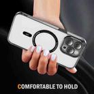 For iPhone 14 Pro Max Airbag Magsafe PC Hybrid TPU Phone Case(Clear Black) - 3