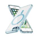 For iPhone 7 / 8 / SE 2022 Airbag Magsafe PC Hybrid TPU Phone Case(Clear Blue) - 1