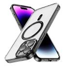 For iPhone 13 Pro Max Airbag Magsafe PC Hybrid TPU Phone Case(Clear Black) - 1