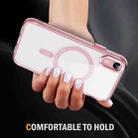 For iPhone XR Airbag Magsafe PC Hybrid TPU Phone Case(Clear Pink) - 3