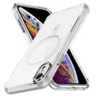 For iPhone XR Airbag Magsafe PC Hybrid TPU Phone Case(Transparent) - 1