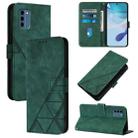 For Nokia C300 Crossbody 3D Embossed Flip Leather Phone Case(Green) - 1