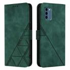 For Nokia C300 Crossbody 3D Embossed Flip Leather Phone Case(Green) - 2