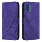 For Nokia C300 Crossbody 3D Embossed Flip Leather Phone Case(Purple) - 2