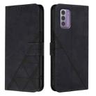 For Nokia G42 / G310 5G Crossbody 3D Embossed Flip Leather Phone Case(Black) - 2