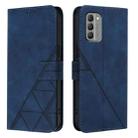 For Nokia G400 Crossbody 3D Embossed Flip Leather Phone Case(Blue) - 2