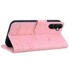 For Samsung Galaxy S24 FE 5G Cute Cat Embossed Leather Phone Case(Pink) - 3