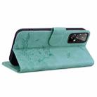 For Samsung Galaxy A53 5G Cute Cat Embossed Leather Phone Case(Green) - 3