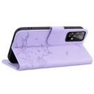 For Samsung Galaxy A53 5G Cute Cat Embossed Leather Phone Case(Purple) - 3