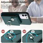 For vivo Y29 4G / T4x / Y300t / iQOO Z10x Organ Card Bag Ring Holder Phone Case(Green) - 3