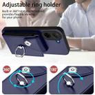 For Redmi A5 4G 171.7mm / Poco C71 Organ Card Bag Ring Holder Phone Case(Blue) - 3