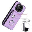For Redmi Note 14 Pro+ 5G Global Organ Card Bag Ring Holder Phone Case(Purple) - 2