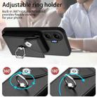 For Redmi Turbo 4 Pro / Poco F7 Organ Card Bag Ring Holder Phone Case(Black) - 3