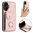 For Redmi Turbo 4 Pro / Poco F7 Organ Card Bag Ring Holder Phone Case(Pink) - 2