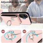 For Redmi Turbo 4 Pro / Poco F7 Organ Card Bag Ring Holder Phone Case(Pink) - 3