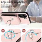 For Xiaomi Poco X7 Pro Organ Card Bag Ring Holder Phone Case(Pink) - 3