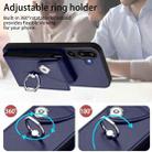 For Samsung Galaxy M16 5G / F16 5G Organ Card Bag Ring Holder Phone Case(Blue) - 3