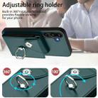 For Samsung Galaxy M16 5G / F16 5G Organ Card Bag Ring Holder Phone Case(Green) - 3