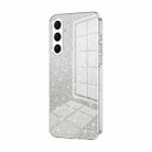 For Samsung Galaxy A26 Gradient Glitter Powder Electroplated Phone Case(Transparent) - 1
