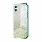 For Samsung Galaxy A07 Gradient Glitter Powder Electroplated Phone Case(Green) - 1