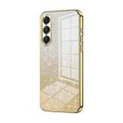 For Samsung Galaxy A17 Gradient Glitter Powder Electroplated Phone Case(Gold) - 1