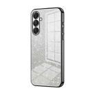 For Samsung Galaxy A17 Gradient Glitter Powder Electroplated Phone Case(Black) - 1