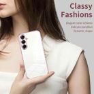 For Samsung Galaxy A56 Transparent Plating Fine Hole Phone Case(Silver) - 3