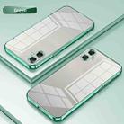 For Samsung Galaxy A07 Transparent Plating Fine Hole Phone Case(Green) - 2