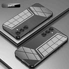 For Samsung Galaxy A17 Transparent Plating Fine Hole Phone Case(Black) - 2