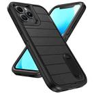 For iPhone 13 Pro Max Defender Gen2 Rugged PC + Silicone Phone Case with Holder(Black) - 2