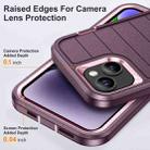 For iPhone 13 Defender Gen2 Rugged PC + Silicone Phone Case with Holder(Purple+Light Pink) - 3