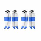 2 Pairs Sunnylife 7238F-2C For DJI Mavic Air 2 Double-sided Two-color Low Noise Quick-release Propellers(Blue White) - 2