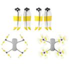 2 Pairs Sunnylife 7238F-2C For DJI Mavic Air 2 Double-sided Two-color Low Noise Quick-release Propellers(Yellow White) - 1